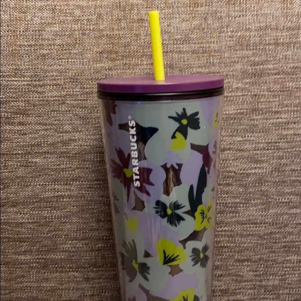 Starbucks Lilac Floral Tumbler